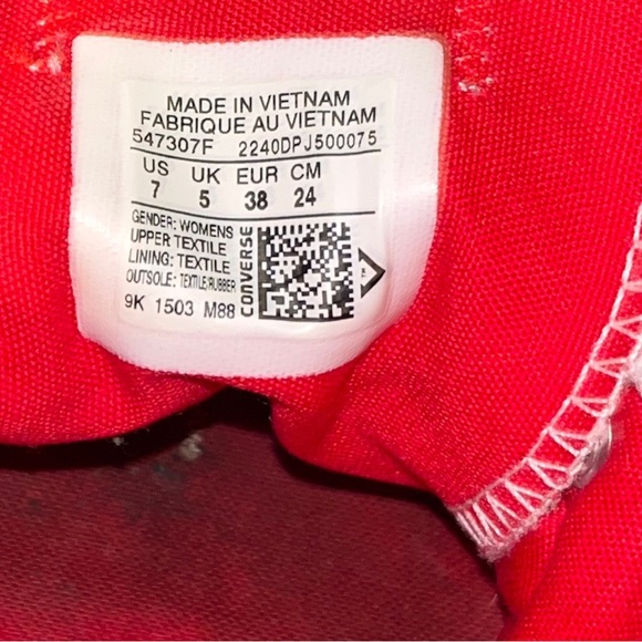 Converse Women’s Low top Salmon Pink, Size 7 - Picture 5 of 5